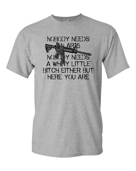 2019 fashion cotton t-shirt nobody needs an ar15 gun rights political 2nd amendment men's tee shirt 1423 sport hooded sweatshirt hoodie
2019 fashion cotton t-shirt nobody needs an ar15 gun rights political 2nd amendment men's tee shirt 1423 sport hooded sweatshirt hoodie