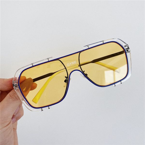 ins the same big frame, personality integration, men's show thin, women's round face korean fashion sunglasses cool and windproof, White;black
ins the same big frame, personality integration, men's show thin, women's round face korean fashion sunglasses cool and windproof, White;black