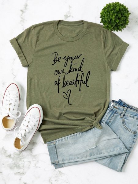 plus slogan & heart print tee i2rc#, Black 
plus slogan & heart print tee i2rc#, Black