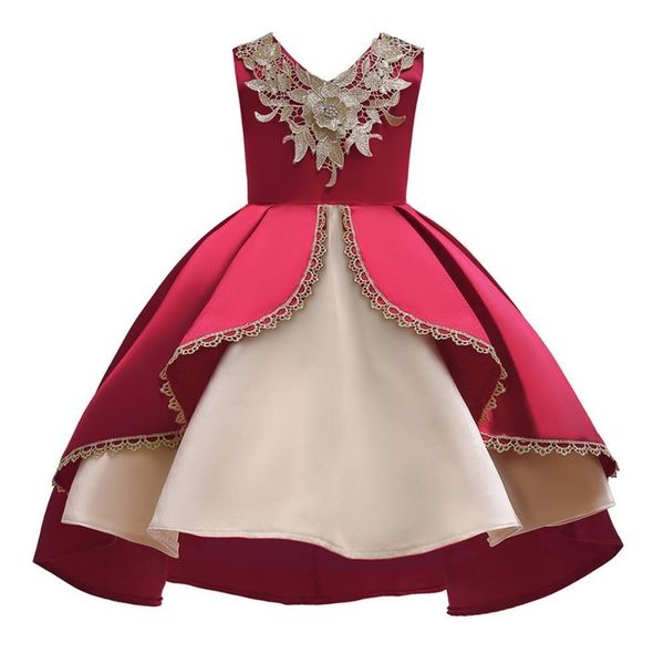 baby girls dress embroider kids dresses for girls elegant birthday party formal princess dress children clothing 2 3 4 8 10 year y200102, Red;yellow
baby girls dress embroider kids dresses for girls elegant birthday party formal princess dress children clothing 2 3 4 8 10 year y200102, Red;yellow