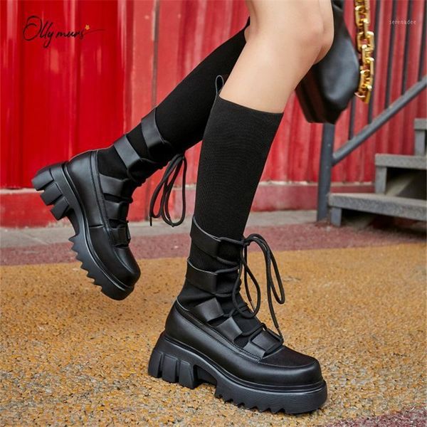 ollymurs new fashion style black women knee-high boots round toe lace up chunky mid heel women platform boots shoes woman1
ollymurs new fashion style black women knee-high boots round toe lace up chunky mid heel women platform boots shoes woman1