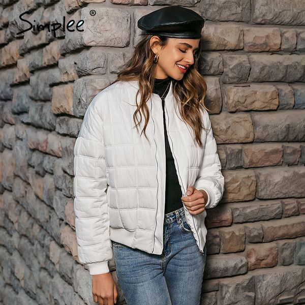 simplee casual plaid women parka long sleeve zippers outwear female warm padded coat streetwear ladies short parkas jackets 201027, Black
simplee casual plaid women parka long sleeve zippers outwear female warm padded coat streetwear ladies short parkas jackets 201027, Black