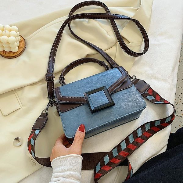 vintage women handbags designer wide strap lady bag luxury pu leather shoulder crossbody bag female small flap square purse 2020
vintage women handbags designer wide strap lady bag luxury pu leather shoulder crossbody bag female small flap square purse 2020