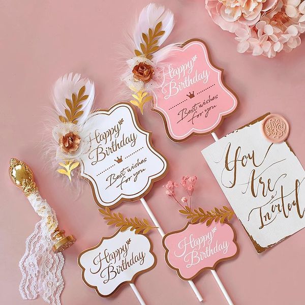 original design vintage leaf feather happy birthday cake er for party decoration baking supplies love gifts1
original design vintage leaf feather happy birthday cake er for party decoration baking supplies love gifts1
