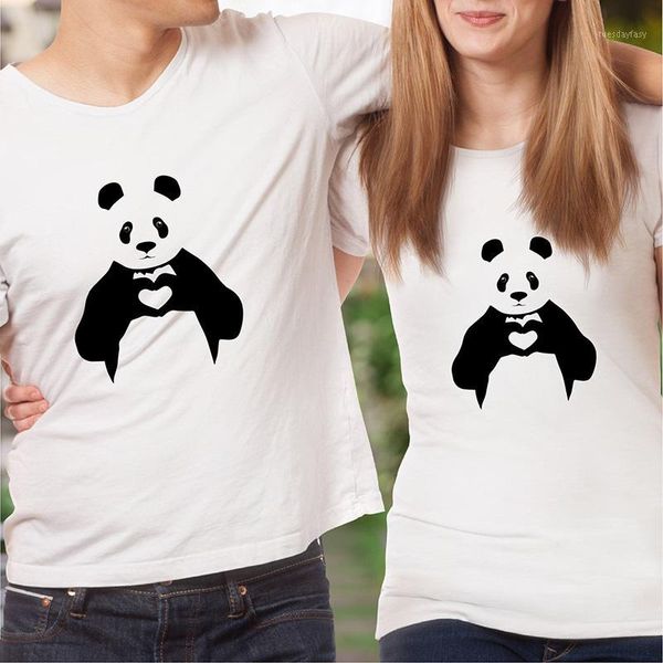 women's t-shirt summer for women 2021 couple lover panda print funny t shirt short sleeve female tees1, White
women's t-shirt summer for women 2021 couple lover panda print funny t shirt short sleeve female tees1, White