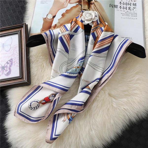scarves lady hair band silk scarf square shawl wraps head fashion print neckerchief female hijab foulard women bandana bag, Blue;gray
scarves lady hair band silk scarf square shawl wraps head fashion print neckerchief female hijab foulard women bandana bag, Blue;gray