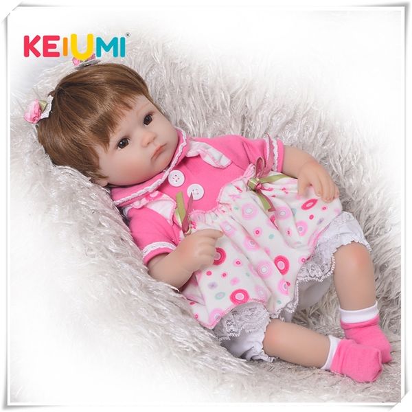 keiumi 17 inch reborn baby doll toy soft silicone realistic alive princess babies doll for kids birthday christmas gift y200111
keiumi 17 inch reborn baby doll toy soft silicone realistic alive princess babies doll for kids birthday christmas gift y200111