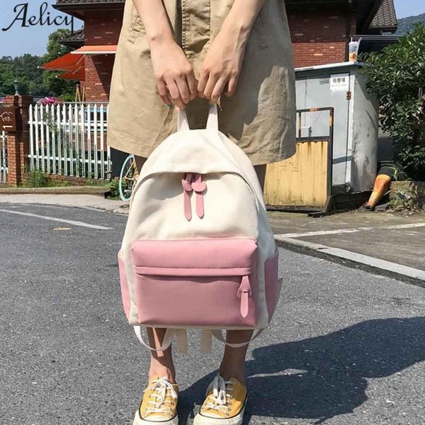 aelicy canvas backpack female shoulder bag solid color travel bag large casual shoulder girl student computer
aelicy canvas backpack female shoulder bag solid color travel bag large casual shoulder girl student computer