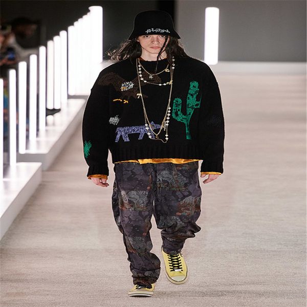 20ss angel cartoon animal colorful pullover wool sweater european and american fashion men and women couples base size s-xl, White;black
20ss angel cartoon animal colorful pullover wool sweater european and american fashion men and women couples base size s-xl, White;black