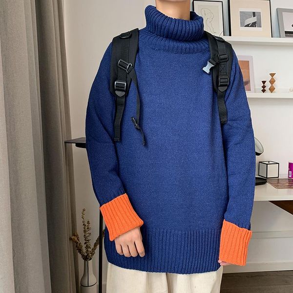 men's sweaters korean turtleneck sweater warm fashion casual knit pullover men wild loose knitting mens clothes s-2xl, White;black
men's sweaters korean turtleneck sweater warm fashion casual knit pullover men wild loose knitting mens clothes s-2xl, White;black