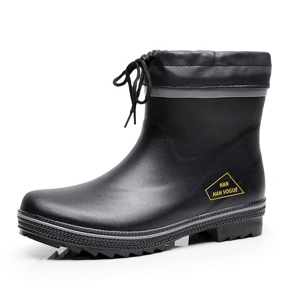 fashion casual short waterproof shoes for rubber snow men non-slip ankle rain boots plus size 46 f63 200928, Black
fashion casual short waterproof shoes for rubber snow men non-slip ankle rain boots plus size 46 f63 200928, Black