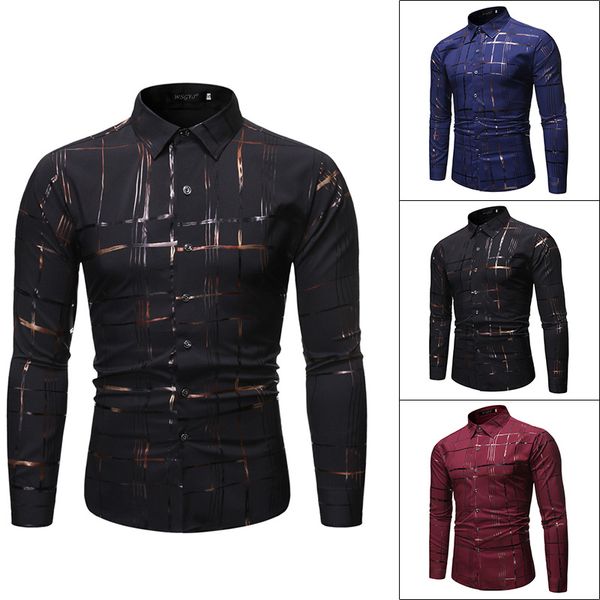 men's brand creative new fashion personality business casual long sleeve gilt printed shirt mens shirts men shirt long sleeve, White;black
men's brand creative new fashion personality business casual long sleeve gilt printed shirt mens shirts men shirt long sleeve, White;black