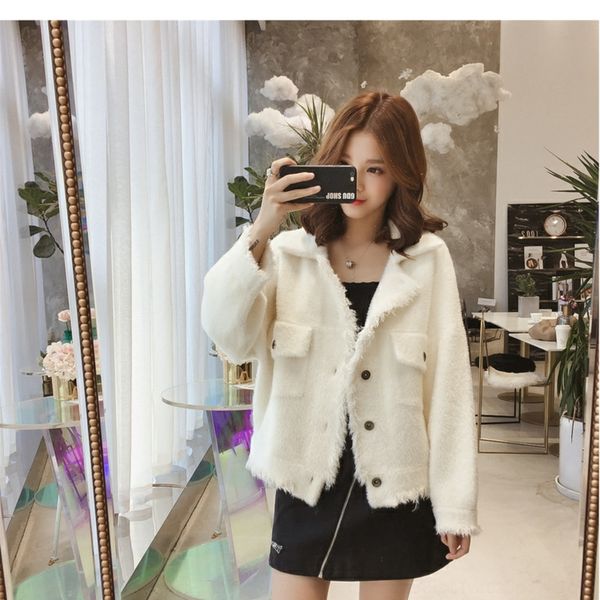 svu7e dadongmen 2020 sweatersweater new korean fashion coat fall/winter loose women's sweater imitation mink short knitted coat for wom, White;black
svu7e dadongmen 2020 sweatersweater new korean fashion coat fall/winter loose women's sweater imitation mink short knitted coat for wom, White;black