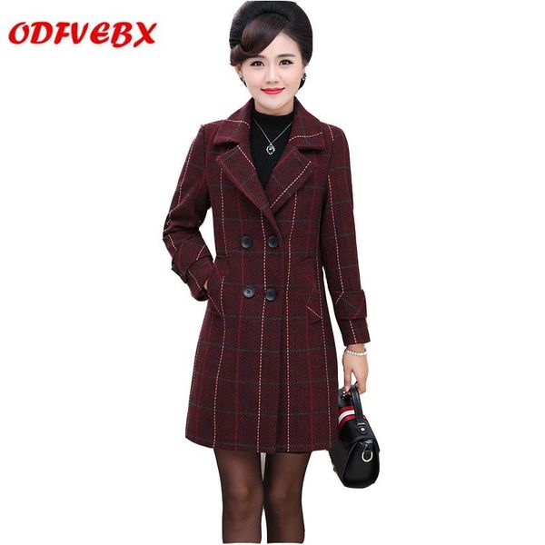 autumn new woolen coats medium long section 40-50 years old plus size women's winter tartan woolen coat jacket women's clothing, Black
autumn new woolen coats medium long section 40-50 years old plus size women's winter tartan woolen coat jacket women's clothing, Black