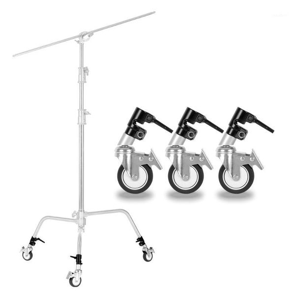 tripods professional pro 3 wheels multi-function pography studio heavy lighting century c stand special wheel accessories1
tripods professional pro 3 wheels multi-function pography studio heavy lighting century c stand special wheel accessories1