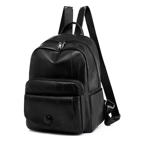 backpack style luxury women vintage travel soft pu leather small bookbag school bags for teenage girls black
backpack style luxury women vintage travel soft pu leather small bookbag school bags for teenage girls black