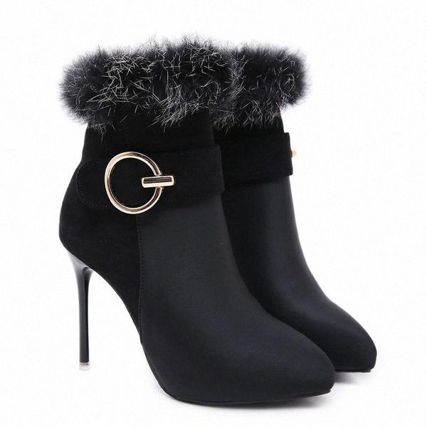 super high heels boots women winter shoes ladies party shoes women ankle boots fur warm botas black thin heel 11.5cm a3067 #sr2n
super high heels boots women winter shoes ladies party shoes women ankle boots fur warm botas black thin heel 11.5cm a3067 #sr2n