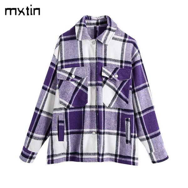 mxtin retro fashion pocket oversized plaid jacket 2021 lapel collar long sleeve loose jacket chic, Black;brown
mxtin retro fashion pocket oversized plaid jacket 2021 lapel collar long sleeve loose jacket chic, Black;brown