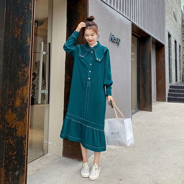 2021 new women's blouse dress20spring new fall contrast single-breasted lapel released from long sleeves chiffon frilly dress8x 1kho, Black;gray
2021 new women's blouse dress20spring new fall contrast single-breasted lapel released from long sleeves chiffon frilly dress8x 1kho, Black;gray