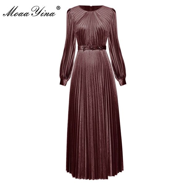 moaayina fashion runway dress autumn women's dress lantern sleeve lace-up high waist solid pleated dresses 201204, Black;pink
moaayina fashion runway dress autumn women's dress lantern sleeve lace-up high waist solid pleated dresses 201204, Black;pink