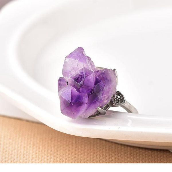 natural amethyst cluster ring mineral jewelry ornaments wedding gifts gemstone souvenir healing meditation decoration ad jllbyv, Black
natural amethyst cluster ring mineral jewelry ornaments wedding gifts gemstone souvenir healing meditation decoration ad jllbyv, Black