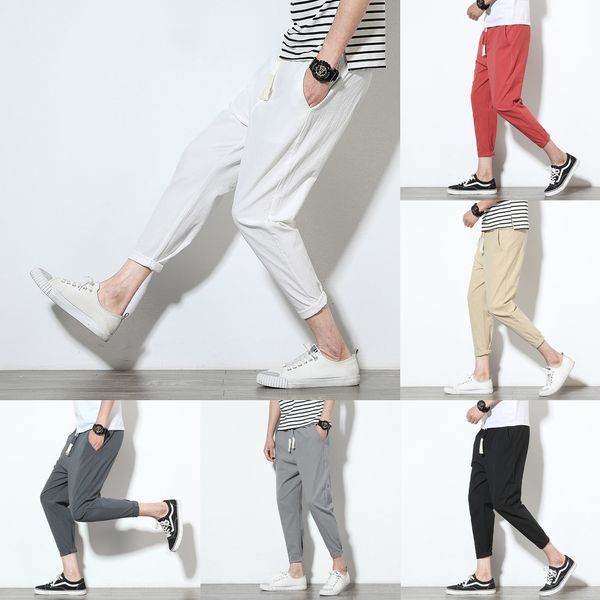 men's wear harlan sports pants2020 summer thin men's casual capris solid color large sports pants korean version of harun pants fa, Blue
men's wear harlan sports pants2020 summer thin men's casual capris solid color large sports pants korean version of harun pants fa, Blue