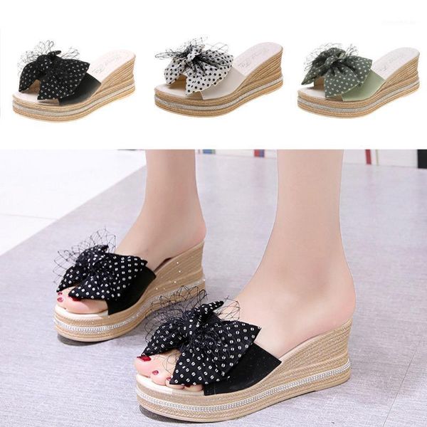 slippers summer slipper woman shoes slip on bow flip flops beach flat non-slip women wedge 5.51, Black
slippers summer slipper woman shoes slip on bow flip flops beach flat non-slip women wedge 5.51, Black
