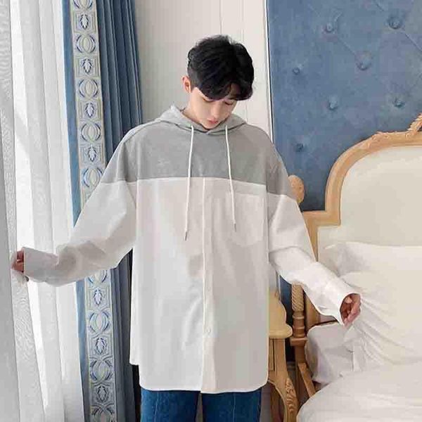 men's sweaters autumn loose coat oversize pullover design sense to connect with retro thin fashion hat sweater for men, White;black
men's sweaters autumn loose coat oversize pullover design sense to connect with retro thin fashion hat sweater for men, White;black
