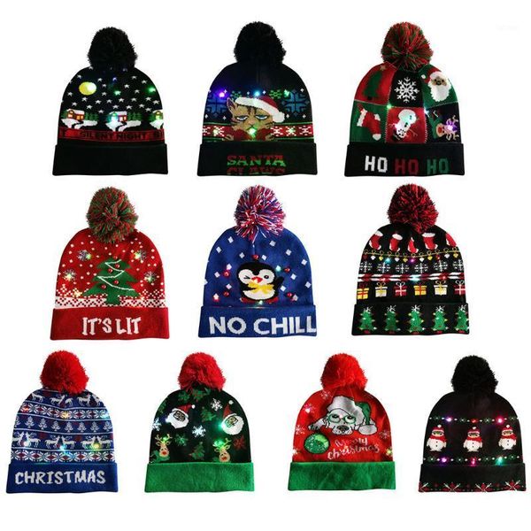 led christmas hat 10pcscolorful merry christmas led light-up hat beanie hairball warm cap gifts sweater knitted gift for kid1, Blue;gray
led christmas hat 10pcscolorful merry christmas led light-up hat beanie hairball warm cap gifts sweater knitted gift for kid1, Blue;gray