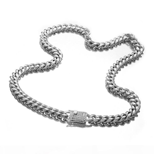 6-18mm wide stainless steel cuban miami chains necklaces cz zircon box lock big heavy silver chain for men hip hop rock jewelry
6-18mm wide stainless steel cuban miami chains necklaces cz zircon box lock big heavy silver chain for men hip hop rock jewelry