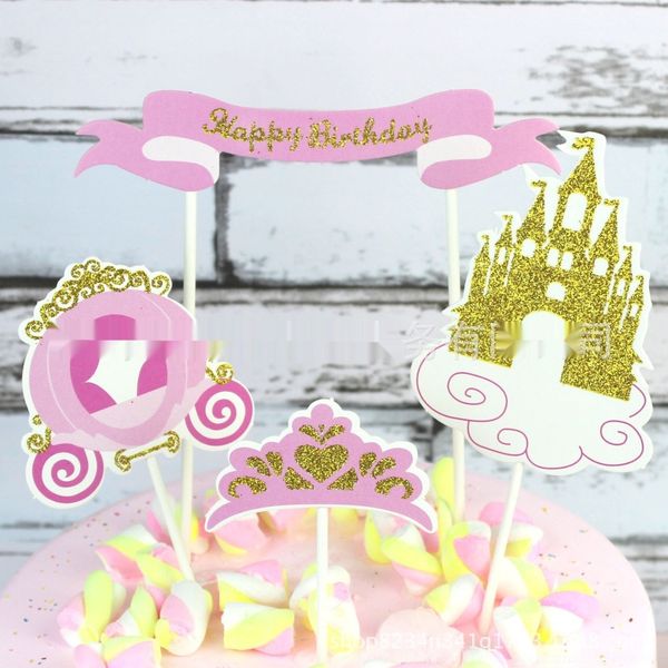 xfzaz decoration matching supplies children's decoration card dessert table carriage crown castle cakeset cake supplies matching party
xfzaz decoration matching supplies children's decoration card dessert table carriage crown castle cakeset cake supplies matching party