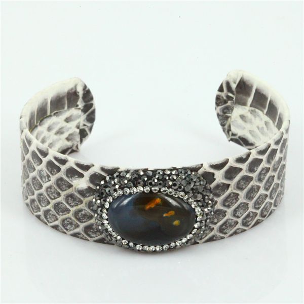 bangle leather bracelet for women wrap with rhinestone fashion jewelry rock chunky snakeskin bracelets bangles, Black
bangle leather bracelet for women wrap with rhinestone fashion jewelry rock chunky snakeskin bracelets bangles, Black