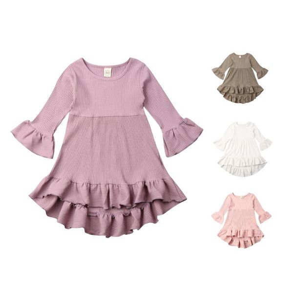 2021 new fall autumn 6m-4y kid baby girl ruffled asymmetrical flared long sleeve dress solid color princess outfit 4 colors, Red;yellow
2021 new fall autumn 6m-4y kid baby girl ruffled asymmetrical flared long sleeve dress solid color princess outfit 4 colors, Red;yellow