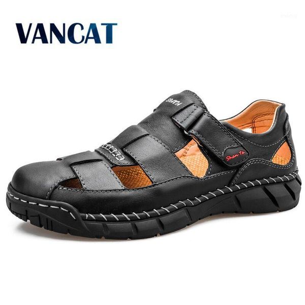 sandals 2021 classic mens summer genuine leather men outdoor casual lightweight sandal fashion slipper size 38-481, Black
sandals 2021 classic mens summer genuine leather men outdoor casual lightweight sandal fashion slipper size 38-481, Black