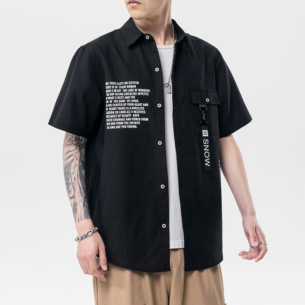 brand new 2021 beach summer hip hop streetwear short sleeves black white collar korea style shirt for men's harajuku clothing damz, White;black
brand new 2021 beach summer hip hop streetwear short sleeves black white collar korea style shirt for men's harajuku clothing damz, White;black