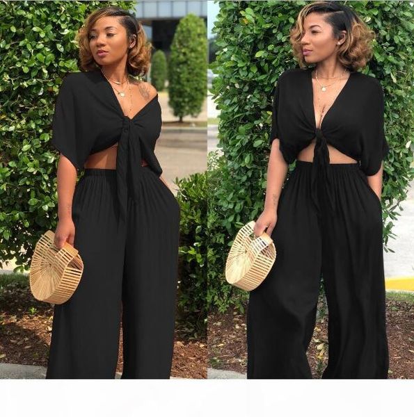 plus size two piece set women outfits bow tie +wide leg pants suits casual clothes solid color matching sets1, Gray
plus size two piece set women outfits bow tie +wide leg pants suits casual clothes solid color matching sets1, Gray