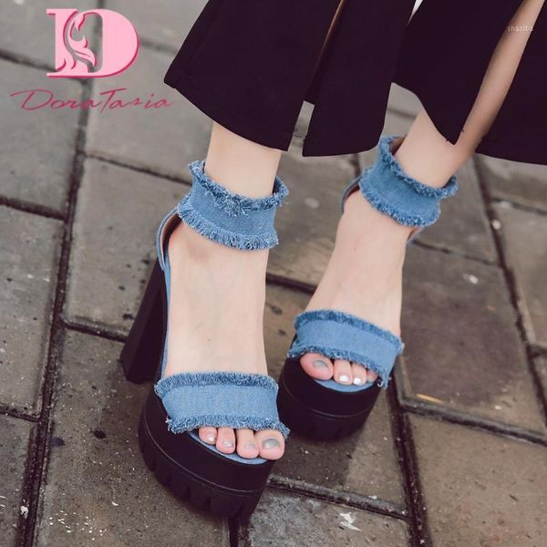 sandals doratasia 2021 arrivals denim women square heel peep toe high platform pumps summer casual woman shoes1, Black
sandals doratasia 2021 arrivals denim women square heel peep toe high platform pumps summer casual woman shoes1, Black
