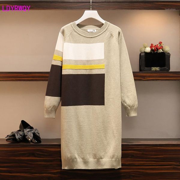 2019 autumn and winter new korean version of the large size women's fashion loose casual lanterns sleeves knit dress1, Black;gray
2019 autumn and winter new korean version of the large size women's fashion loose casual lanterns sleeves knit dress1, Black;gray