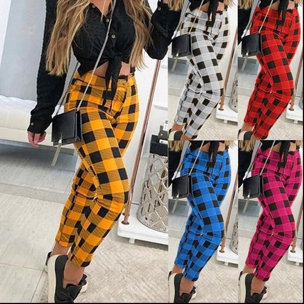 plaid print mid waist pants trousers women casual style fashion spring autumn button fly bodycon straight full length pants, Black;white
plaid print mid waist pants trousers women casual style fashion spring autumn button fly bodycon straight full length pants, Black;white
