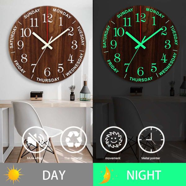 luminous wall clock wood silent light in dark night nordic fashion wall clock non ticking clock with night light 12 inch 1008
luminous wall clock wood silent light in dark night nordic fashion wall clock non ticking clock with night light 12 inch 1008