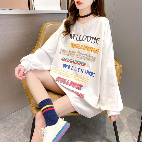 autumn 2020 new letter printed long sleeve for women fat mm large size loose and thin sweater sweater versatile thin fashion a07b8 a, Black
autumn 2020 new letter printed long sleeve for women fat mm large size loose and thin sweater sweater versatile thin fashion a07b8 a, Black