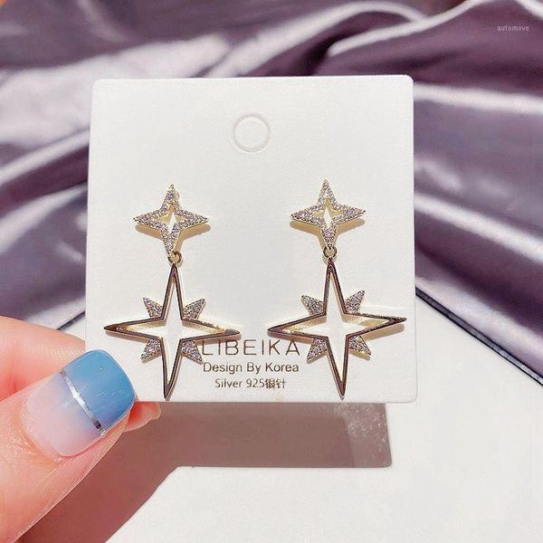 migga 2020 trendy star earrings jewelry gold color micro paved cubic zirconia dangle earrings for women1, Silver
migga 2020 trendy star earrings jewelry gold color micro paved cubic zirconia dangle earrings for women1, Silver