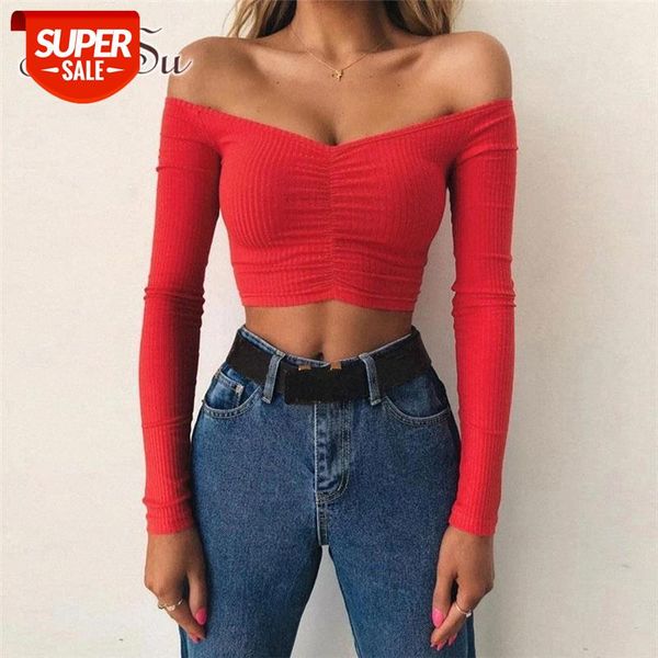 artsu off shoulder for women red long sleeve crop black ribbed t-shirt women knit basic stretch t shirt asts20626 #nf21, White
artsu off shoulder for women red long sleeve crop black ribbed t-shirt women knit basic stretch t shirt asts20626 #nf21, White