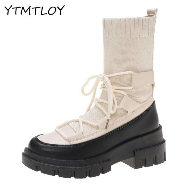 women's knitting elastic sock boots 2020 new fashion women high heel boots woman stretch shoes ankle lace-up c1023, Black
women's knitting elastic sock boots 2020 new fashion women high heel boots woman stretch shoes ankle lace-up c1023, Black