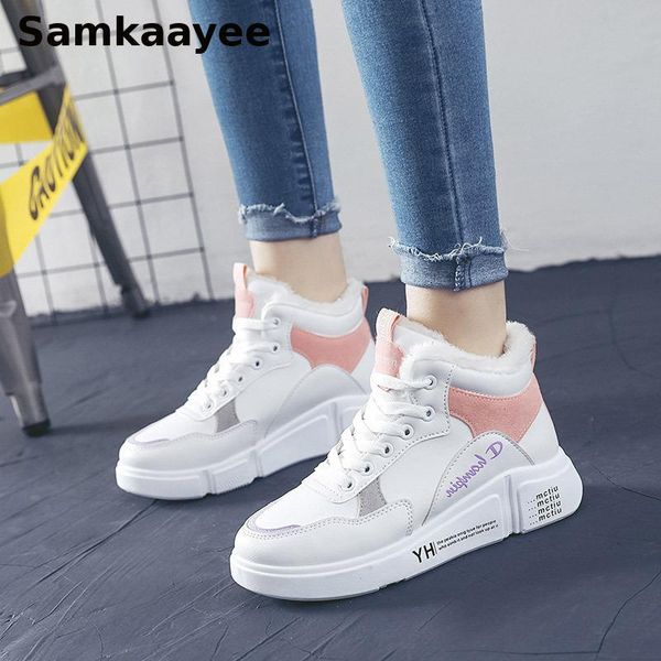 size 35-40 womens boots winter female snow botas pu leather lace-up sneakers round toe platform mujer wool ankle warm shoes y59, Black
size 35-40 womens boots winter female snow botas pu leather lace-up sneakers round toe platform mujer wool ankle warm shoes y59, Black