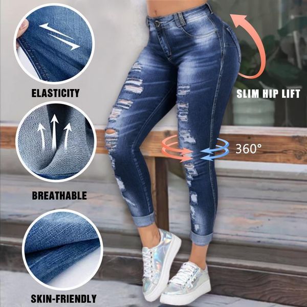 high waist skinny ripped jeans women 2020 fashion trousers washed denim jeans hollow hole bleached pencil pants plus size s-6xl, Blue
high waist skinny ripped jeans women 2020 fashion trousers washed denim jeans hollow hole bleached pencil pants plus size s-6xl, Blue