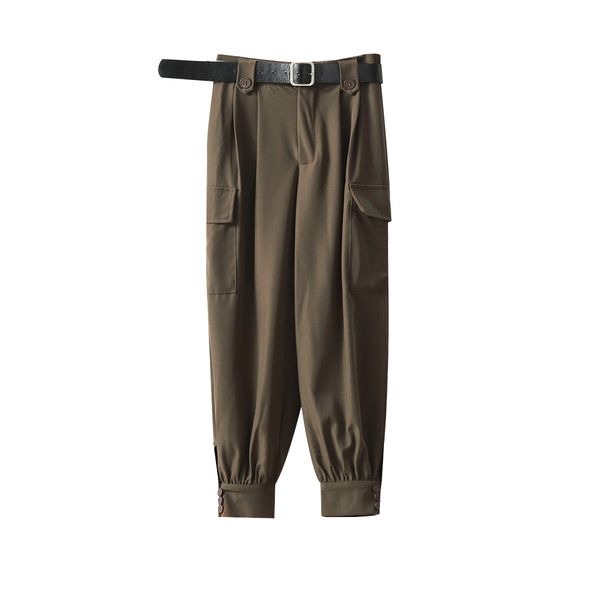 2021 new autmn ankle length women casual female trousers outwear high waist harem pants 9ait, Black;white
2021 new autmn ankle length women casual female trousers outwear high waist harem pants 9ait, Black;white