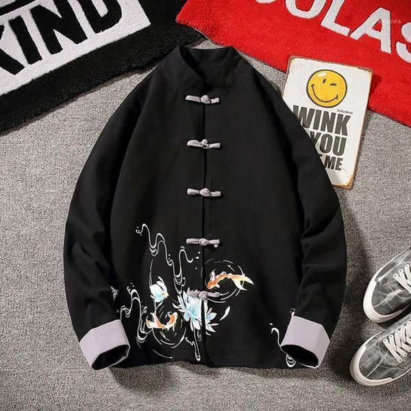 traditional chinese clothing for men print jackets tang suit mandarin collar coat hanfu men cotton linen clothes kk32951, Red
traditional chinese clothing for men print jackets tang suit mandarin collar coat hanfu men cotton linen clothes kk32951, Red