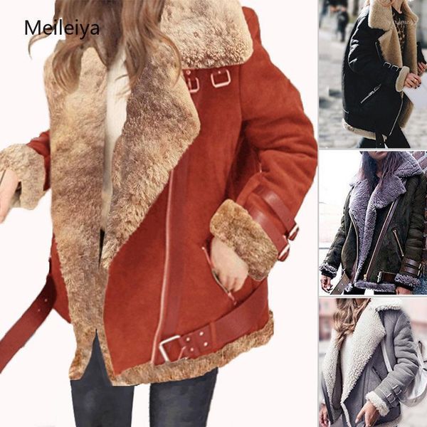 autumn winter new explosive long-sleeved locomotive fake lamb velvet thick jacket women's jacket abrigos mujer invierno 20181, Black;brown
autumn winter new explosive long-sleeved locomotive fake lamb velvet thick jacket women's jacket abrigos mujer invierno 20181, Black;brown