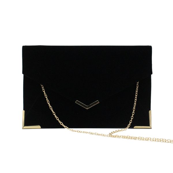 large capacity envelope clutch bag lady woman girl female velvet evening clutch bags 1020